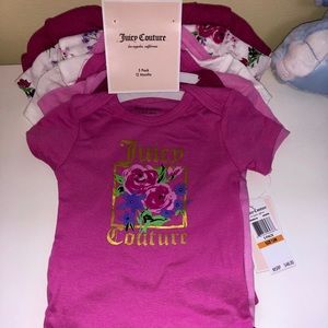 Juicy Couture 5 pack of onesies!